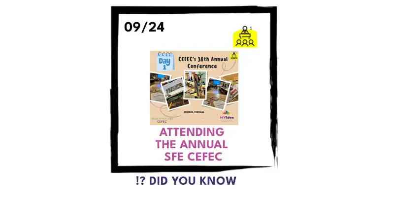 Deelname aan de jaarlijkse SFE CEFEC-conferentie in Lissabon, Portugal