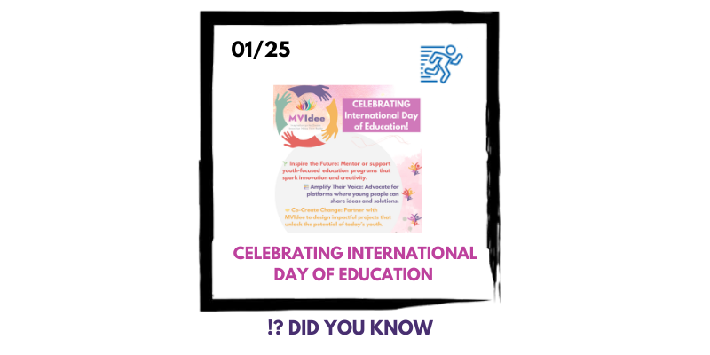 🌍✨ Celebrating International Day of Education with MVidee– Empowering Lives Through Learning! 📚🎓