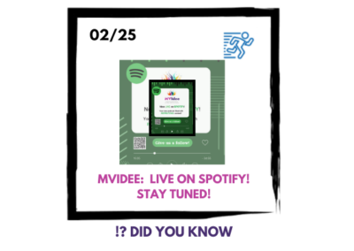 MVidee: Now LIVE on SPOTIFY!