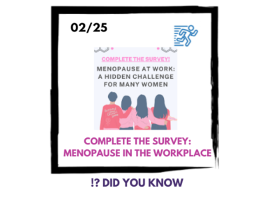 Menopause at Work: Time to Make a Difference!