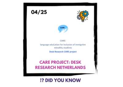 CARE Project : Desk Research Resources available!
