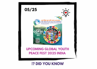 🌍✨ MVidee zal aanwezig zijn op het 18e Global Youth Peace Fest (#GYPF2025) ✨🌍