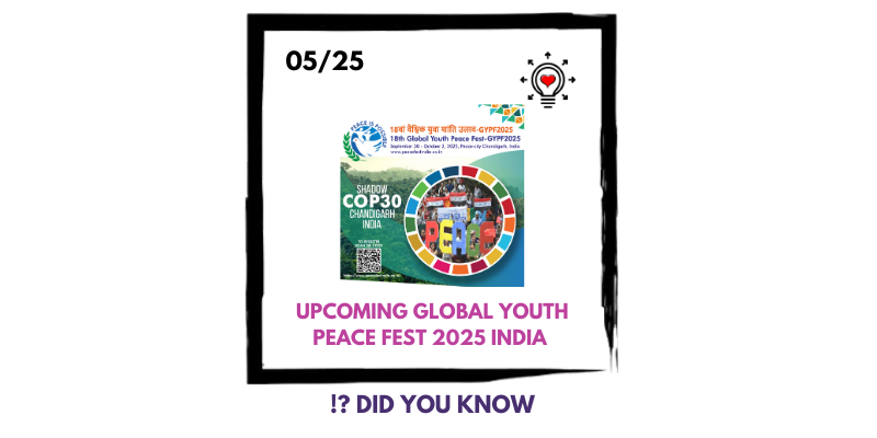 🌍✨ MVidee will be at the 18th Global Youth Peace Fest (#GYPF2025) ✨🌍