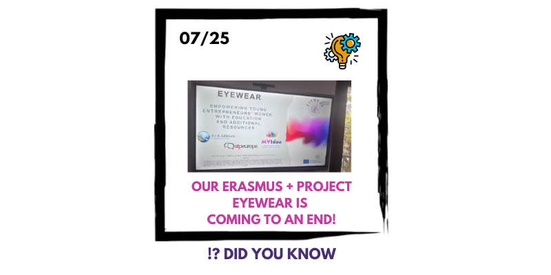 Ons Erasmus + project EYEWEAR loopt ten einde!