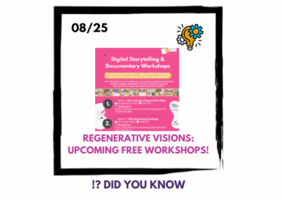 🎬 GRATIS WORKSHOPS – Digitaal verhalen vertellen en documentaires maken 🌍