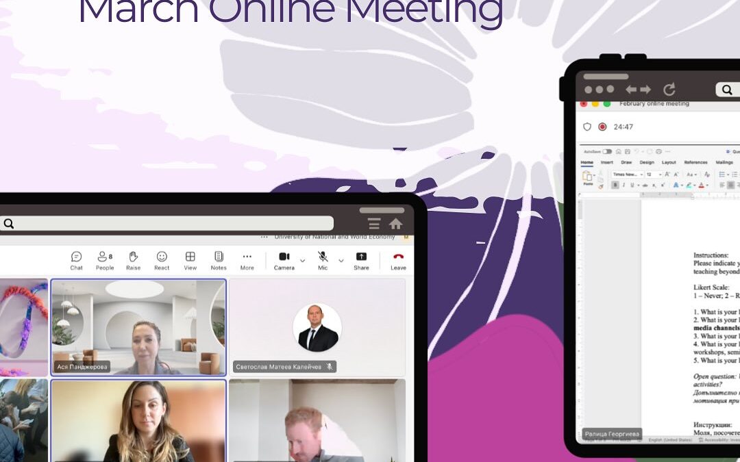 Online meeting within the Beyond the Screen project!