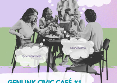GENLINK lanceert zijn eerste internationale activiteit — Civic Café #1: “Navigating the Noise”
