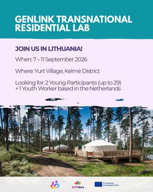 Elke generatie brengt haar eigen unieke perspectief met zich mee, maar echte veerkracht binnen een gemeenschap wordt opgebouwd door verbinding, dialoog en gezamenlijk leren. We zoeken deelnemers uit Nederland voor het GENLINK Transnational Residential Lab.