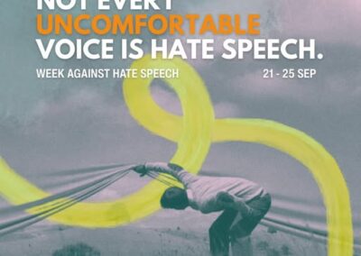 Not every disagreement is hate speech.