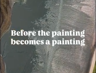 Before the painting becomes a painting, there are just colours, movement and instinct.